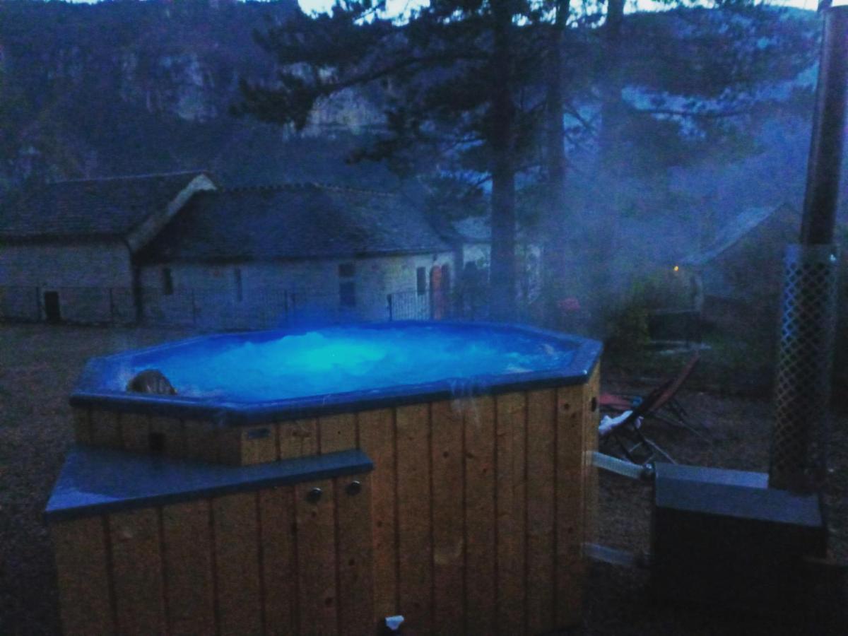 La Voutee 5 Epis Avec Bain Finlandais Prive Au Manoir Du Charme Gorges Du Tarn Quezac (Lozere) Exterior photo