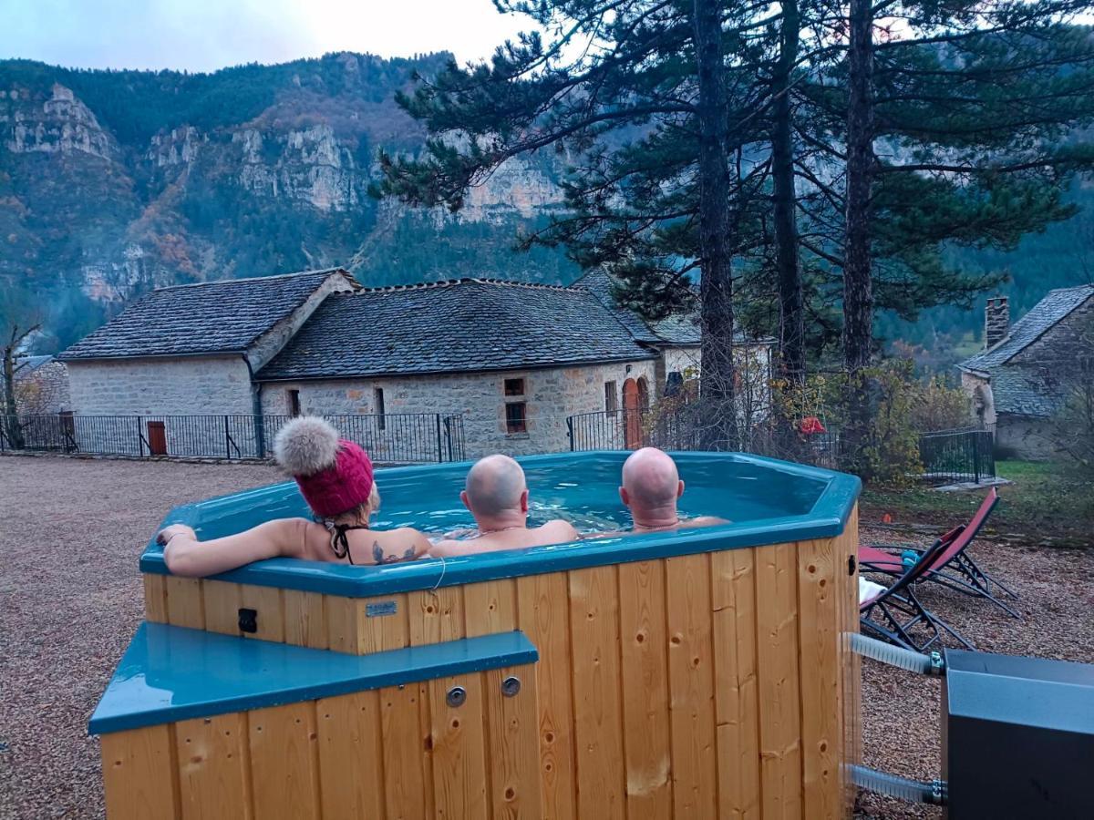 La Voutee 5 Epis Avec Bain Finlandais Prive Au Manoir Du Charme Gorges Du Tarn Quezac (Lozere) Exterior photo